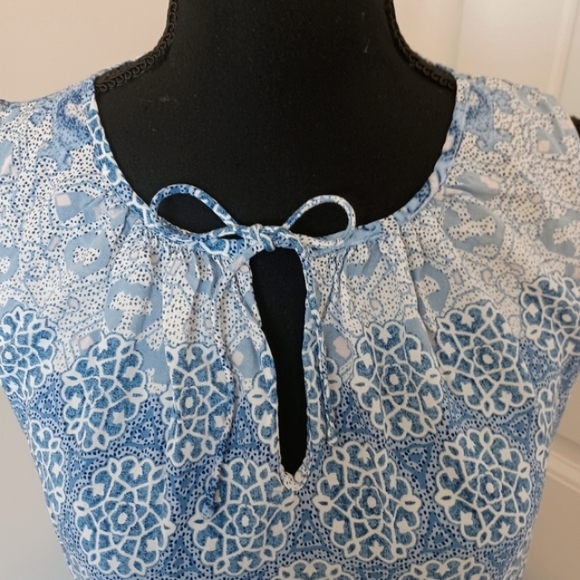 Crosby. Sleeveless Boho Blouse Top Women's Sz Small - Picture 2 of 7